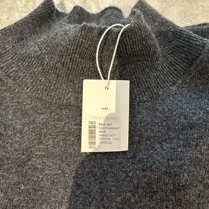 Gray Turtleneck Sweater Vince